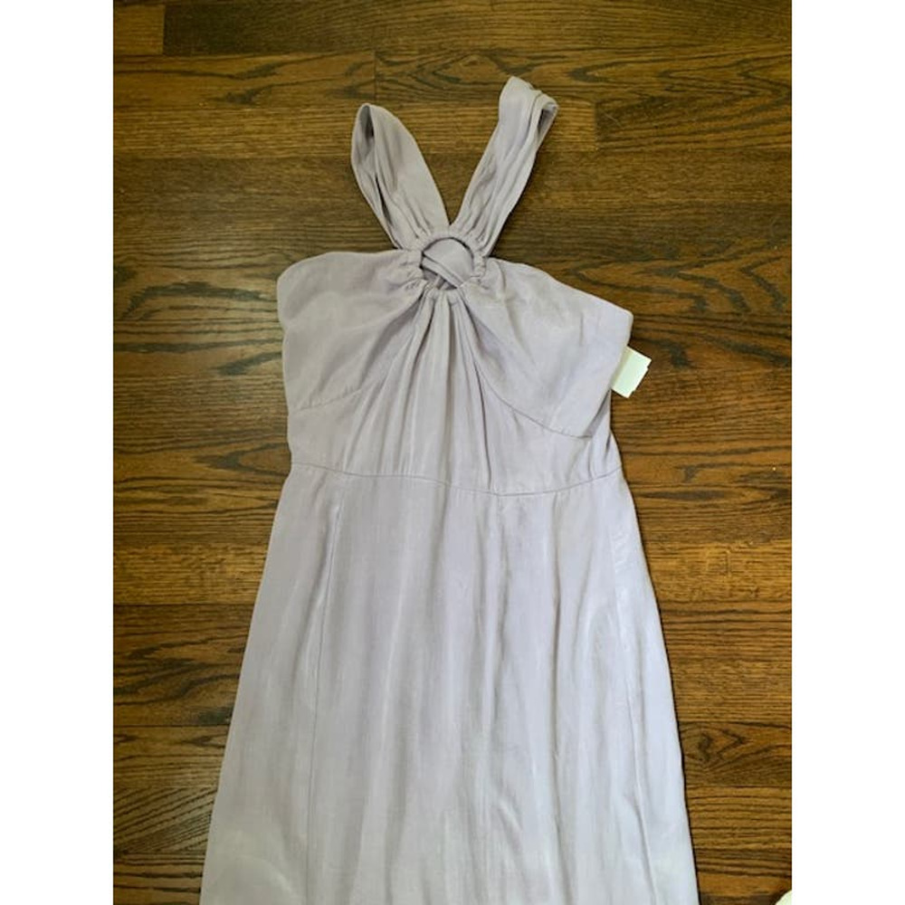 Topshop Maxi Dress Womens 4 Lilac Purple Halter Neck Wedding Guest Flirty NWT - Picture 7 of 7